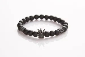 J. By Jee Black Crown Bracelet