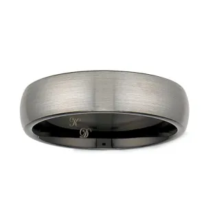 Kellee Designs Men's 6mm Brushed Tungsten Wedding Band