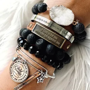 Kingdom Girl - The If God is For Me Bracelet Stack