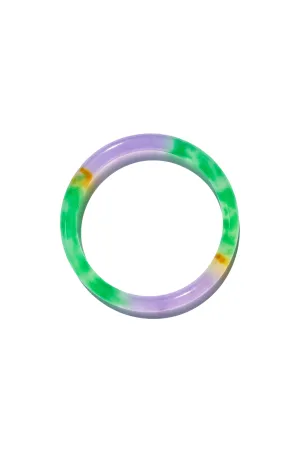 Lavender field — Multicolor jade stone bangle