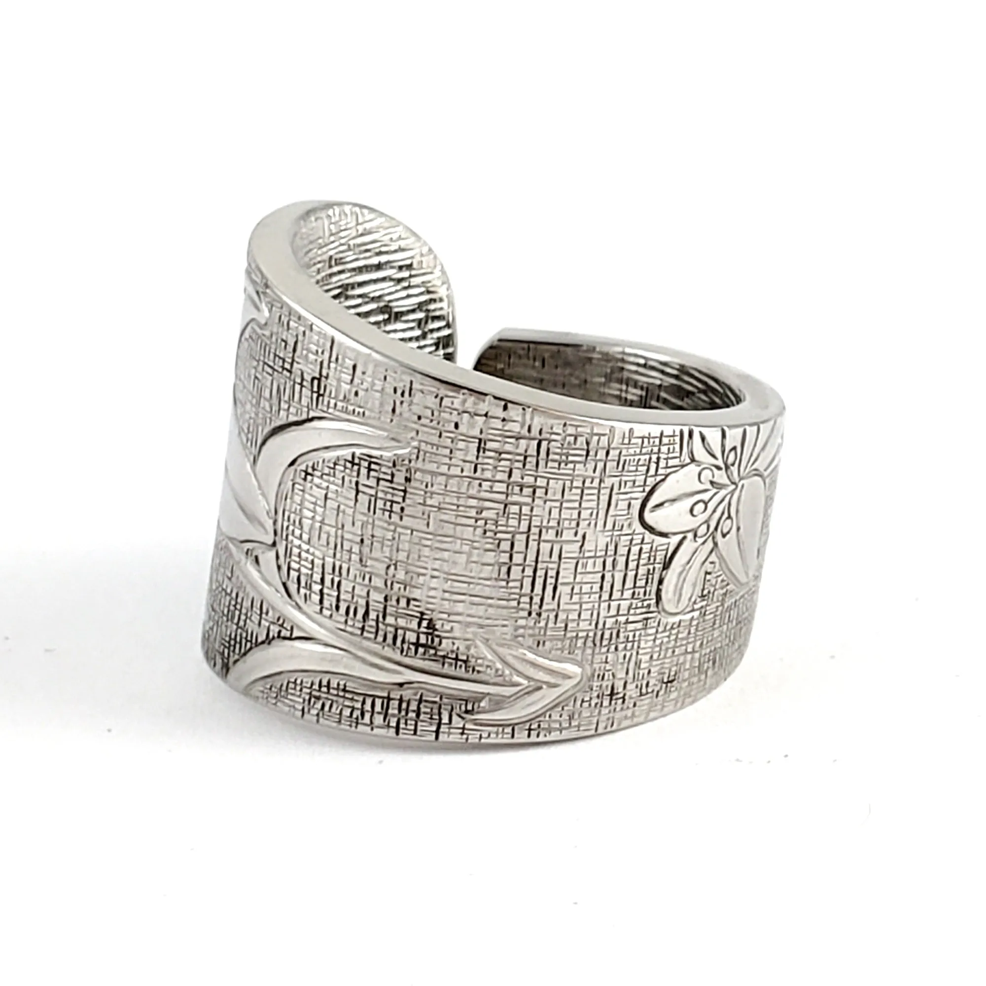 Lily Stainless Steel Spoon Ring