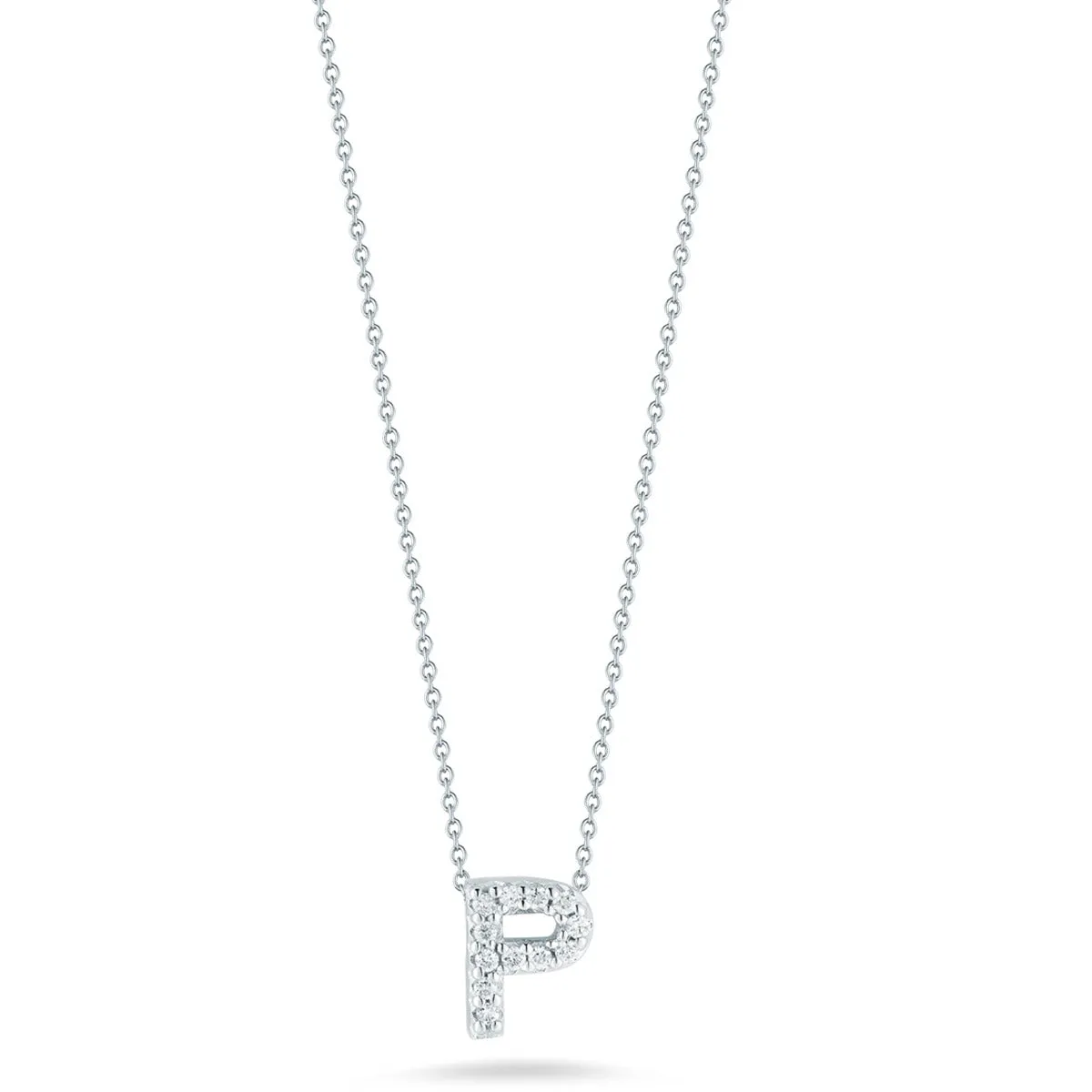 Love Letter P Pendant with Diamonds