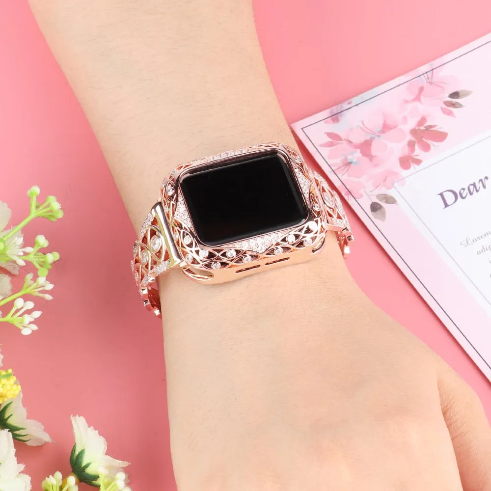 Luxury Diamond Strap Series 7 6 5 4 High-Quality Metal Steel Bracelet