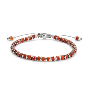 Maor Sterling Silver Red Citrine Sapet Bracelet