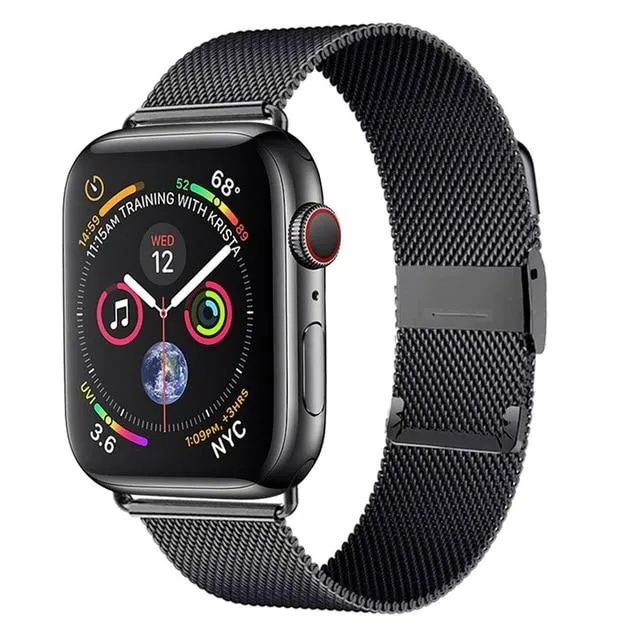 Milanese Loop Band for Apple Series 7 6 5 High-Quality Steel Bracelet