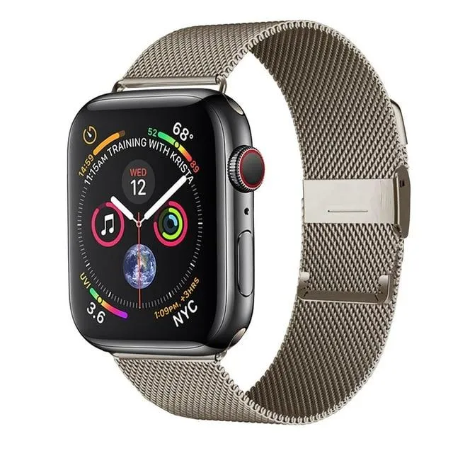 Milanese Loop Band for Apple Series 7 6 5 High-Quality Steel Bracelet