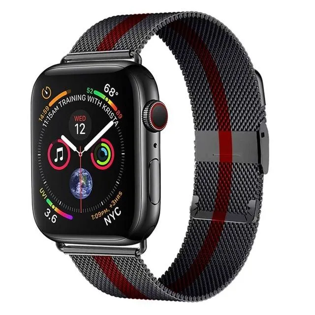 Milanese Loop Band for Apple Series 7 6 5 High-Quality Steel Bracelet