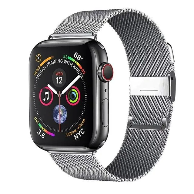 Milanese Loop Band for Apple Series 7 6 5 High-Quality Steel Bracelet