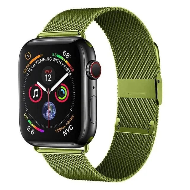 Milanese Loop Band for Apple Series 7 6 5 High-Quality Steel Bracelet