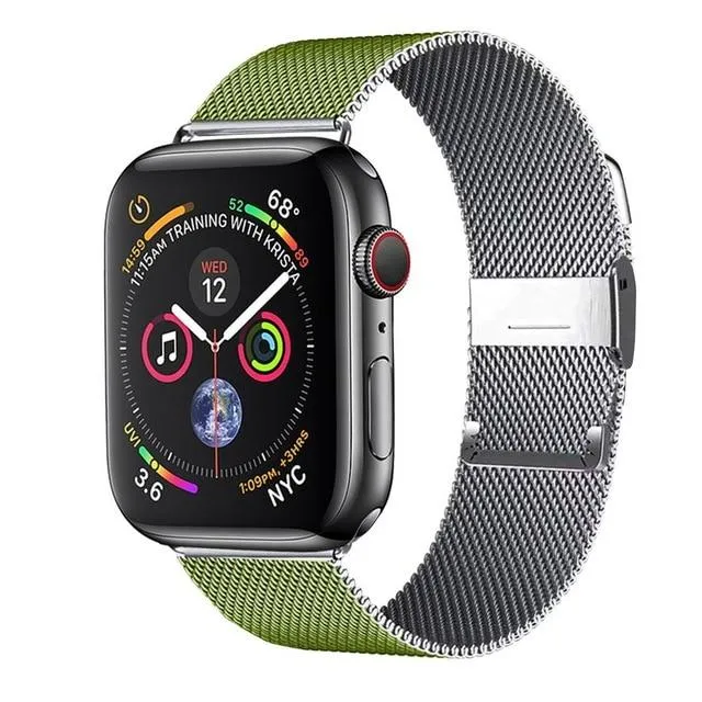 Milanese Loop Band for Apple Series 7 6 5 High-Quality Steel Bracelet