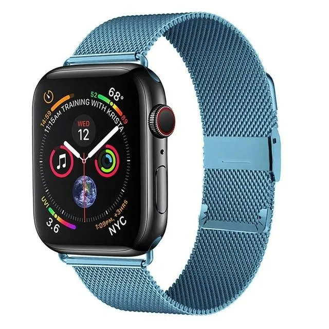 Milanese Loop Band for Apple Series 7 6 5 High-Quality Steel Bracelet