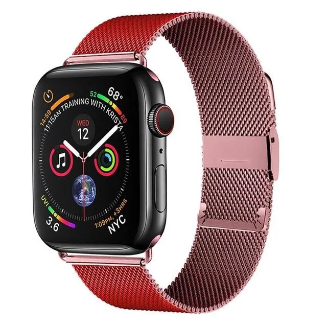 Milanese Loop Band for Apple Series 7 6 5 High-Quality Steel Bracelet