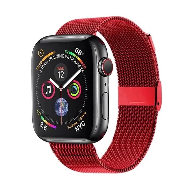 Milanese Loop Band for Apple Series 7 6 5 High-Quality Steel Bracelet