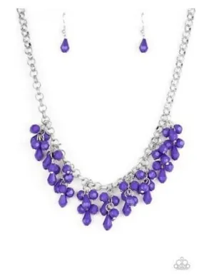 Modern Macarena  - Purple Teardrop Beads - Paparazzi  Accessories