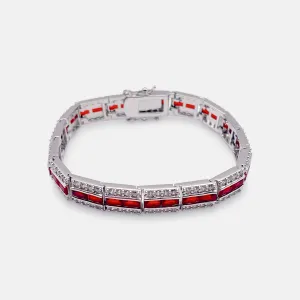 Onyx Radiance Red Cubic Zirconia Bracelet