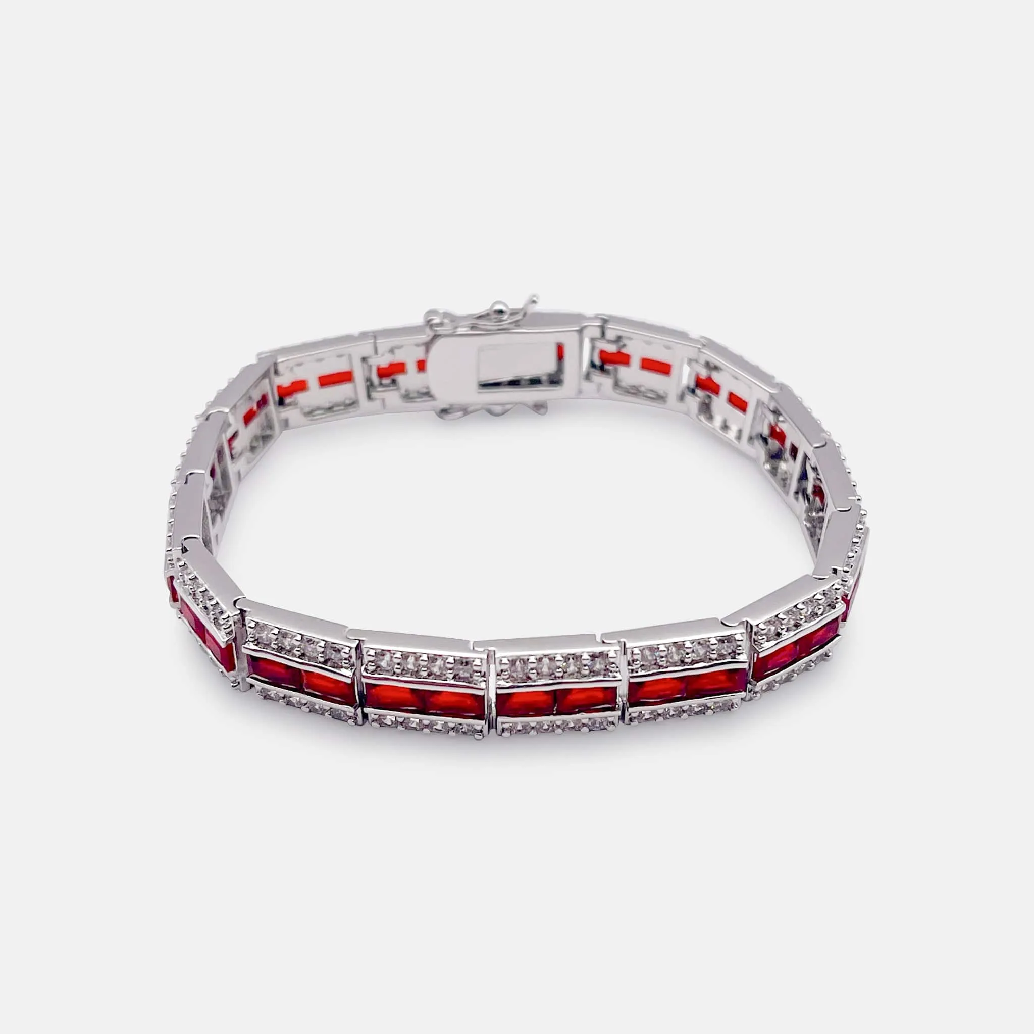 Onyx Radiance Red Cubic Zirconia Bracelet