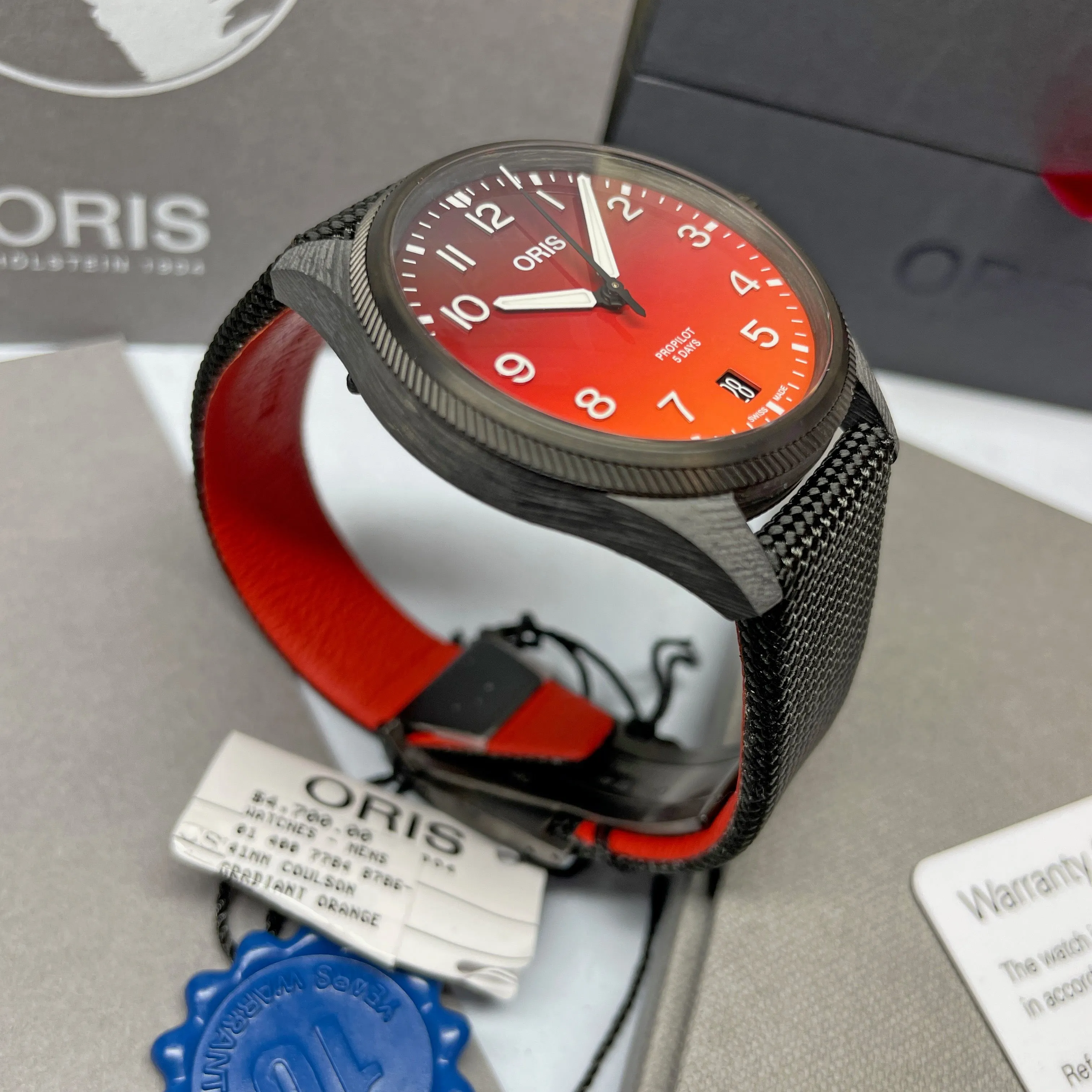 Oris PROPilot Coulson Limited Edition Gradient Orange Red Watch 41mm