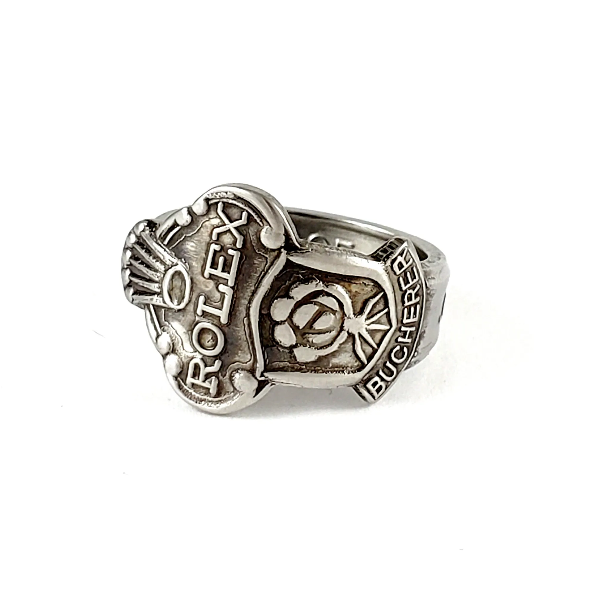 Rolex Tree Zermatt Stainless Steel Spoon Ring