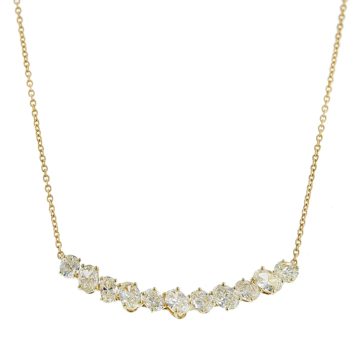 Salavetti 18K Yellow Gold Diamond Brillante Necklace