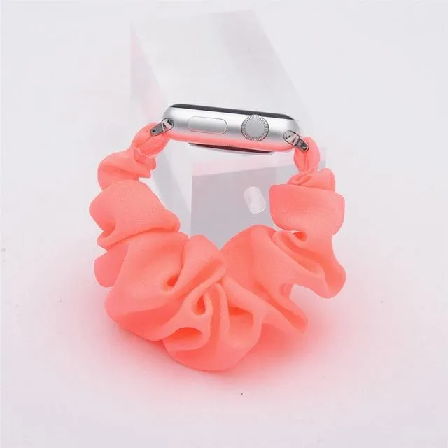 Scrunchie Elastic Strap Series 7 6 5 4 Nylon Loop Wristband Bracelet