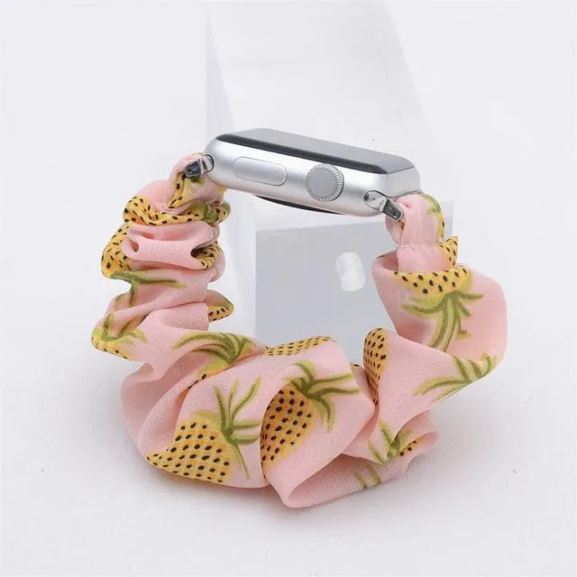 Scrunchie Elastic Strap Series 7 6 5 4 Nylon Loop Wristband Bracelet