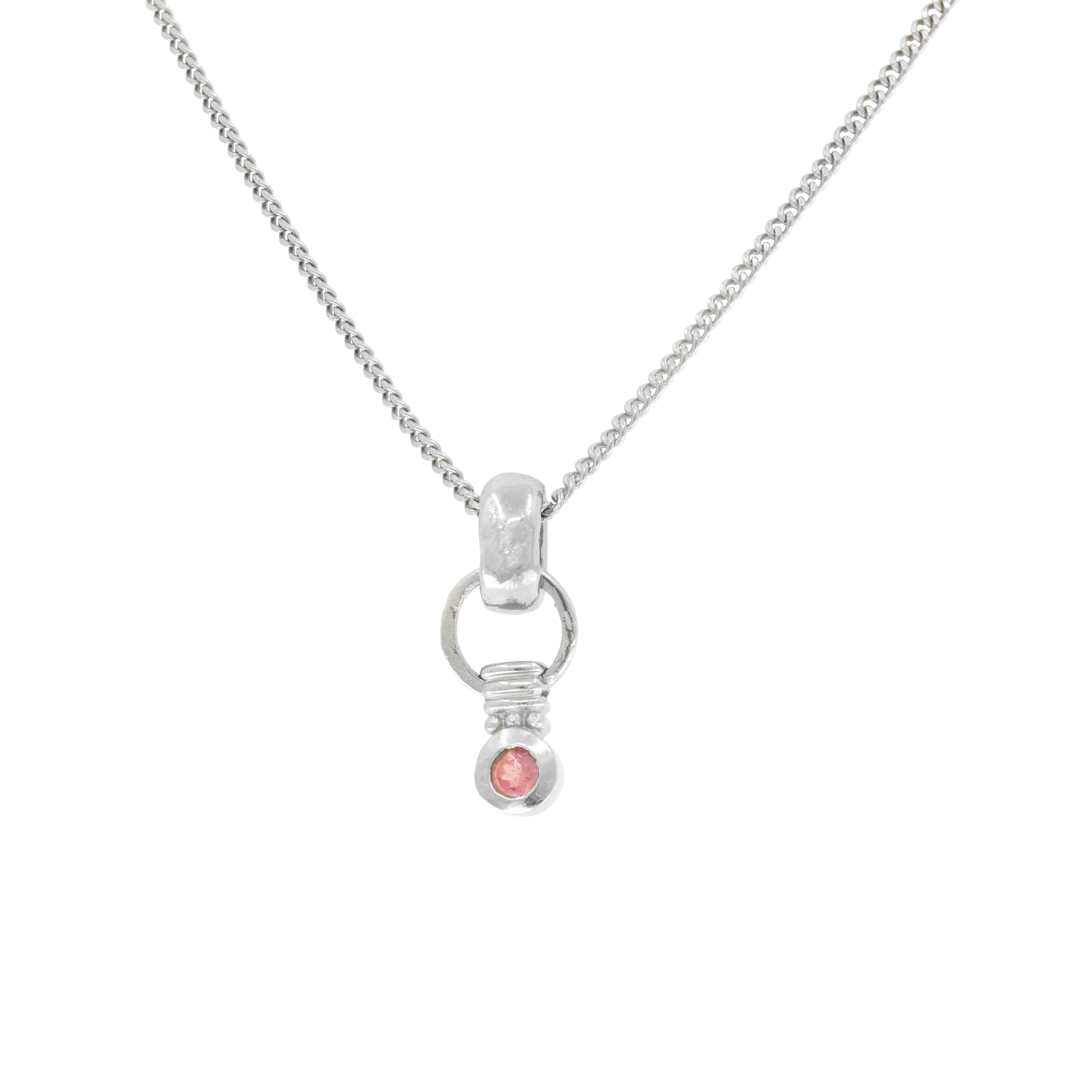 Serena Tourmaline Silver Necklace