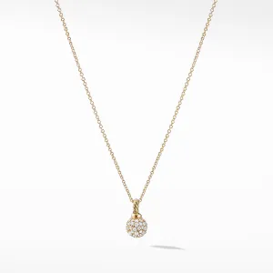 Solari Pave Pendant Necklace with Diamonds in 18K Gold