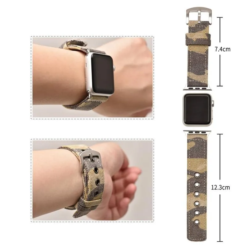 Sport Nylon strap for Apple Watch Series 7 6 5 iWatch band 38/40/41mm 42/44/45mm Watchband Bracelet