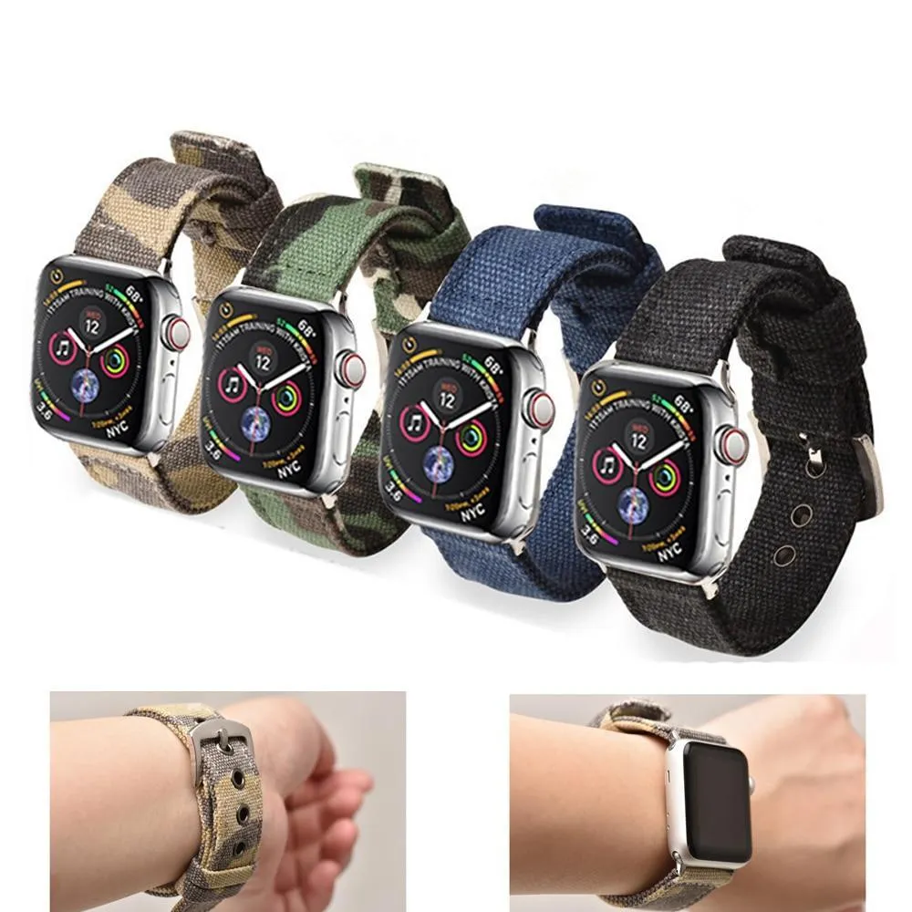 Sport Nylon strap for Apple Watch Series 7 6 5 iWatch band 38/40/41mm 42/44/45mm Watchband Bracelet