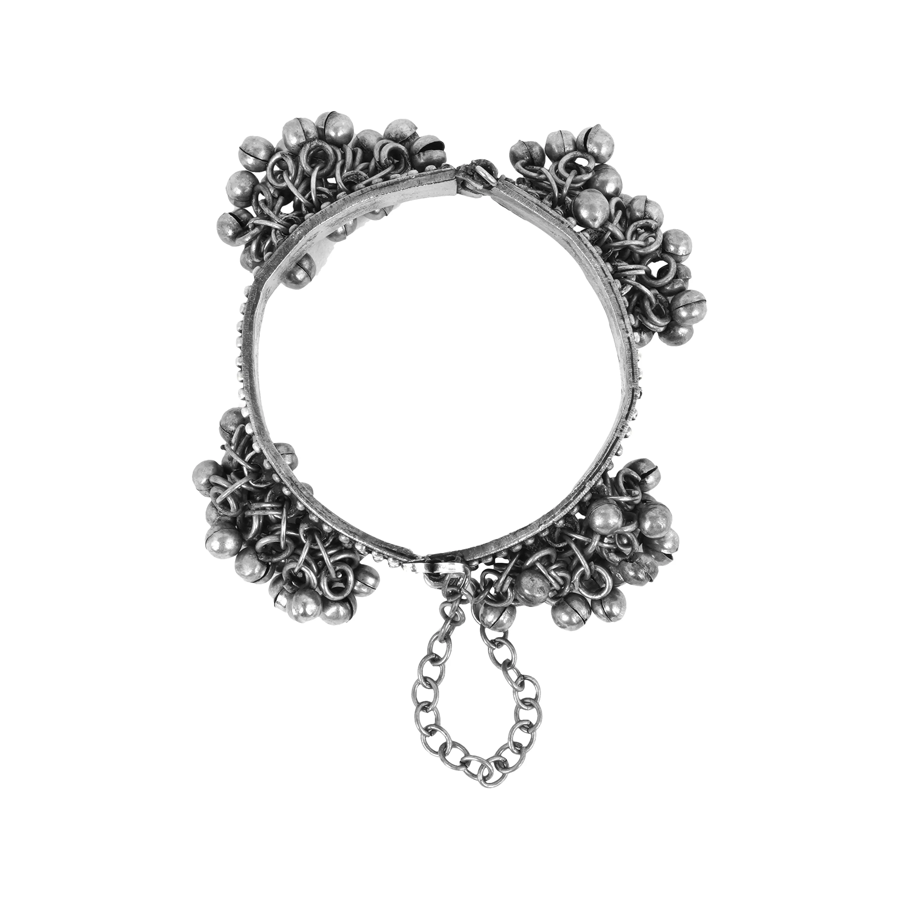 Teejh Gyanvi Silver Oxidised Bracelet