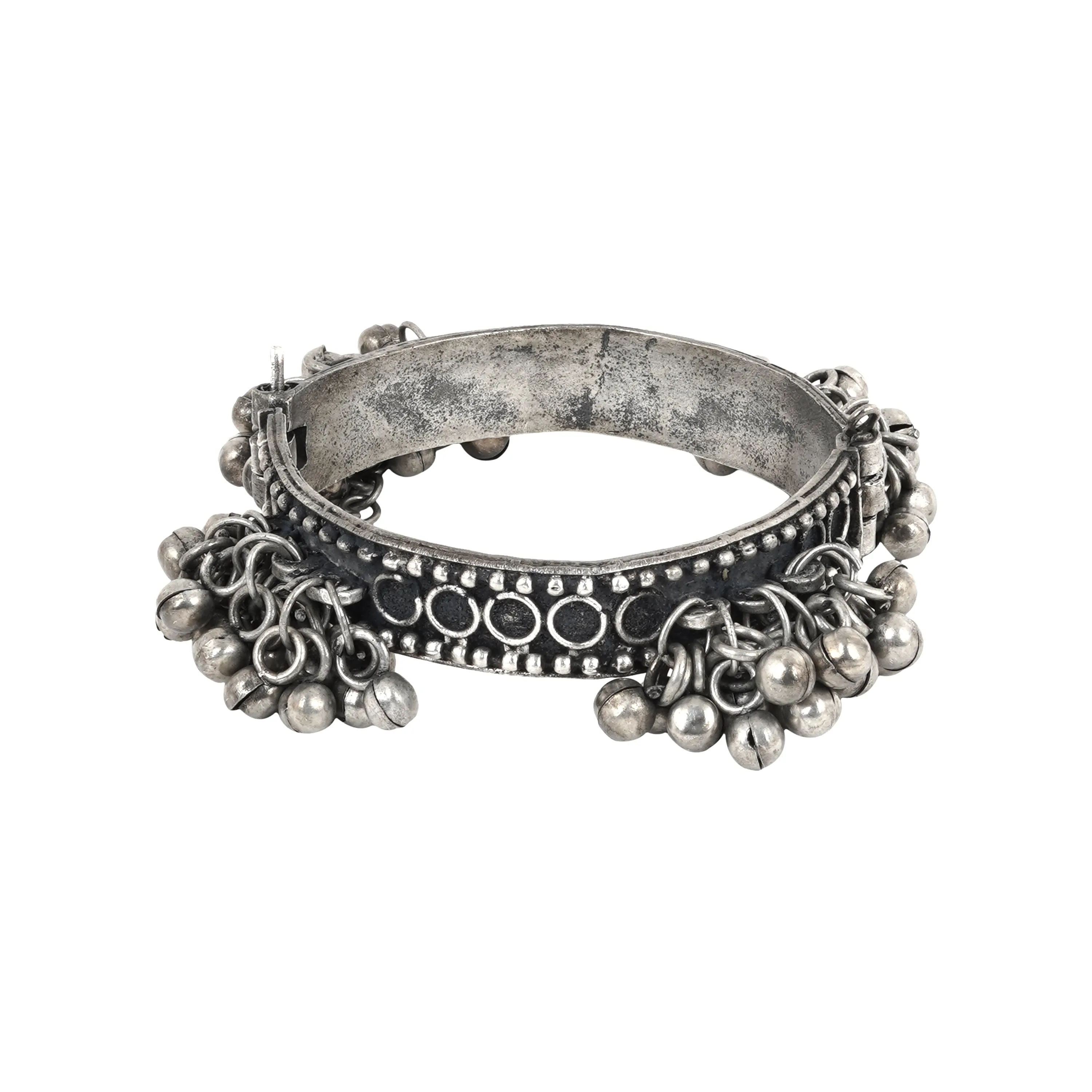 Teejh Gyanvi Silver Oxidised Bracelet