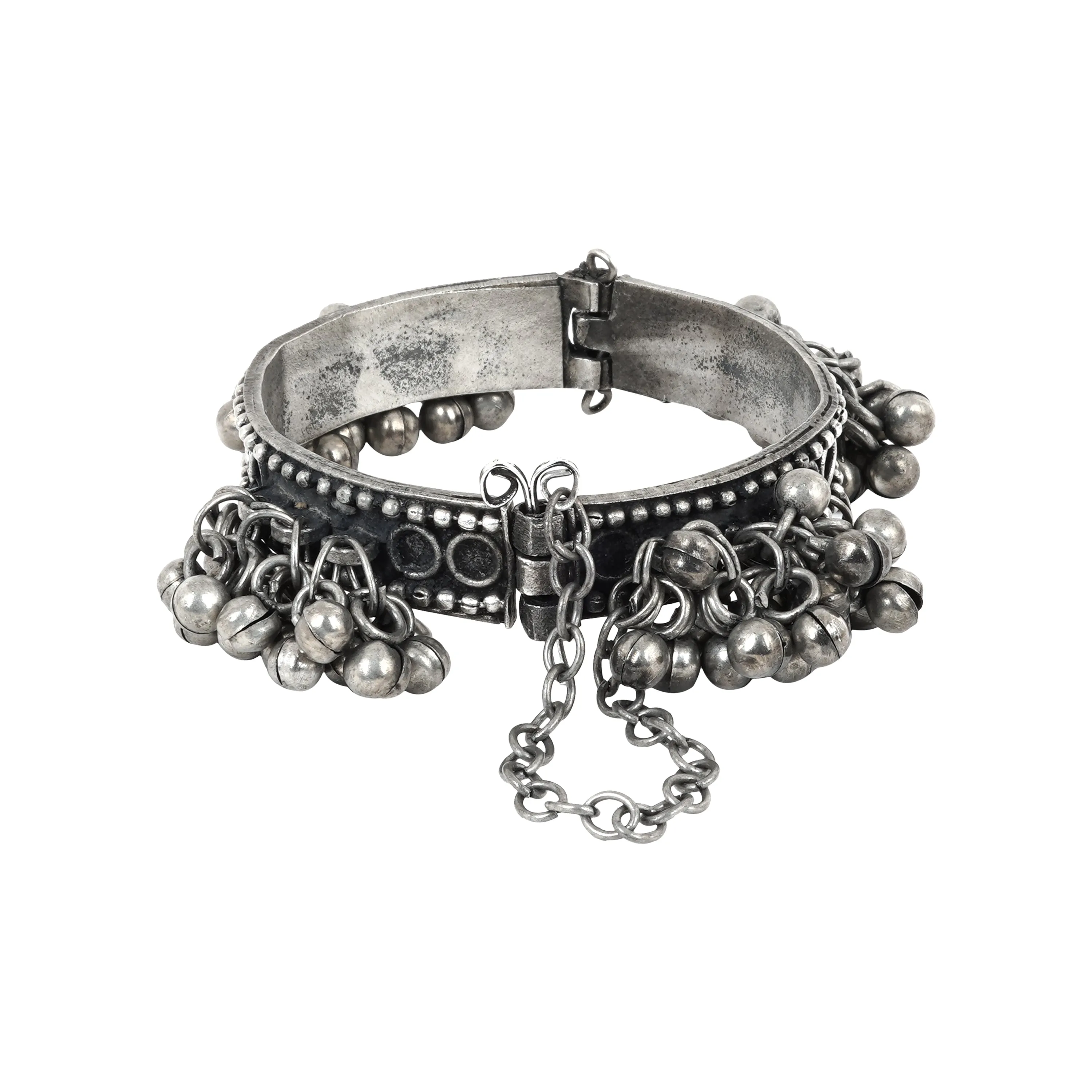 Teejh Gyanvi Silver Oxidised Bracelet