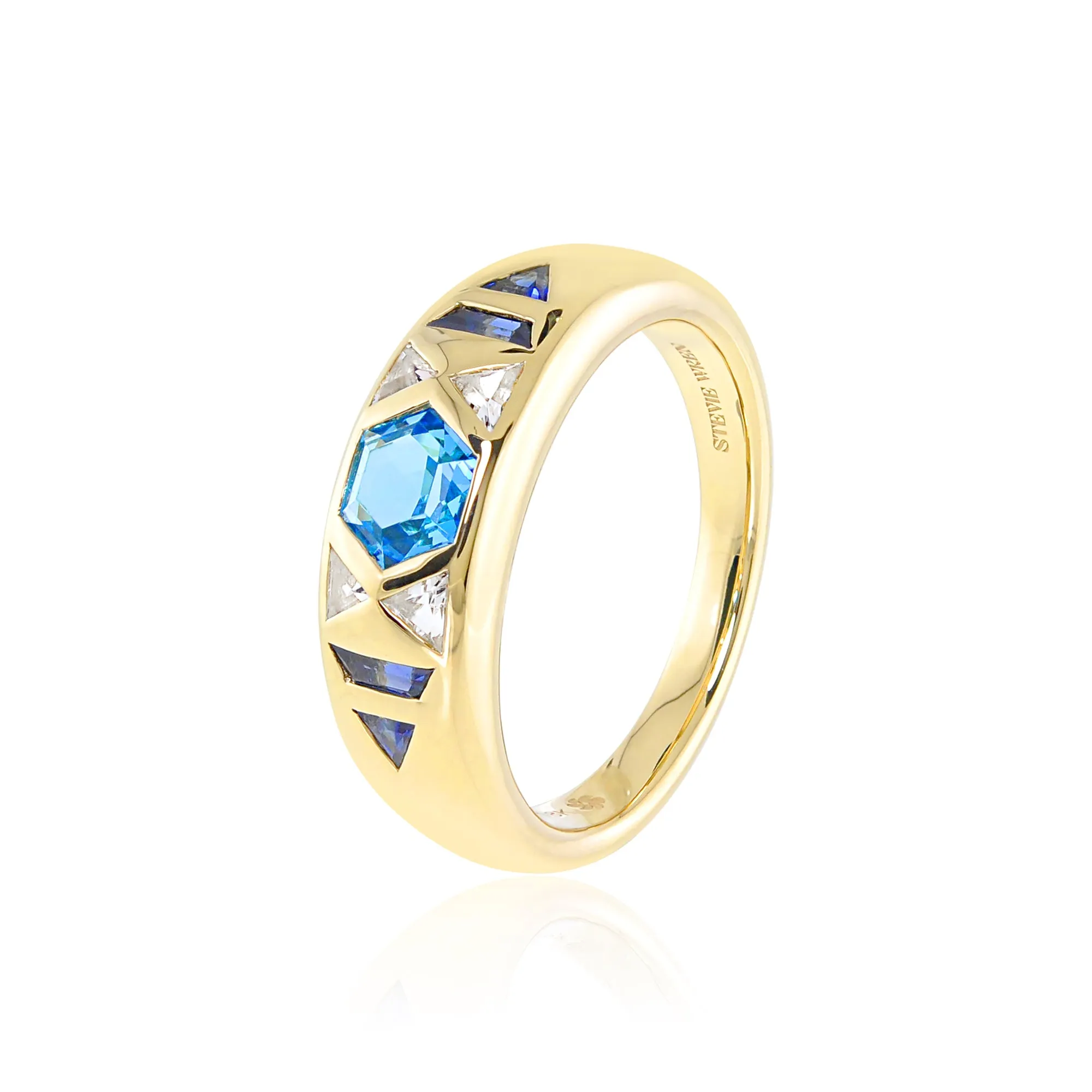 The Goddess 18K Gemstone Gypsy Ring