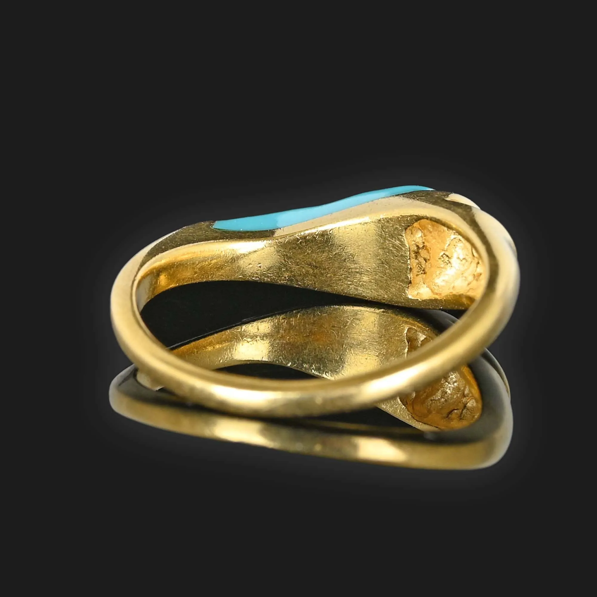 Vintage Kabana Turquoise Ring in 14K Gold