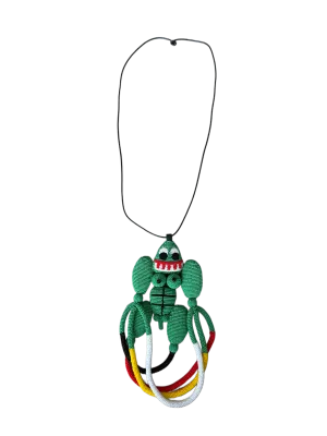 Walter Van Beirendonck Muscle Tube Man Necklace Green